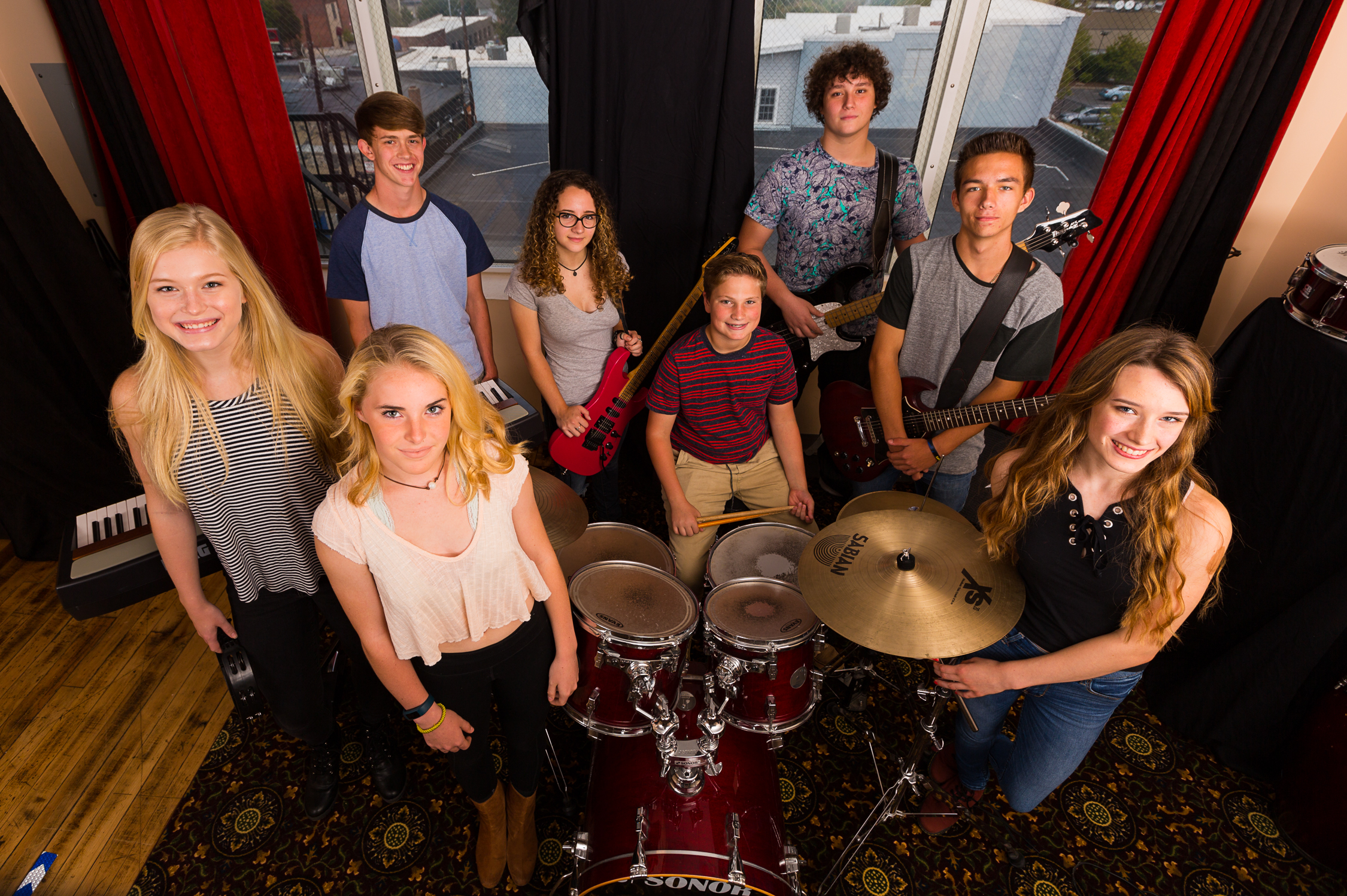 Asheville Music School Rock Band. Photo: Michael Oppenheim