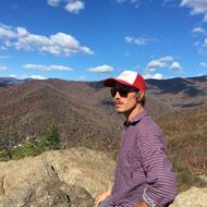 Drew Powell at the top of Lookout Mountain in Montreat, NC