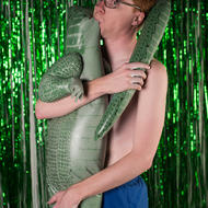 Willie Filkowski with alligator