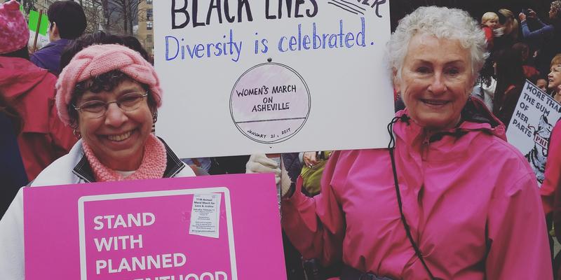 Women's March on Asheville. Credit: Ali McGhee